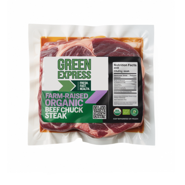 butcher grass feed beef chuck steak 1L