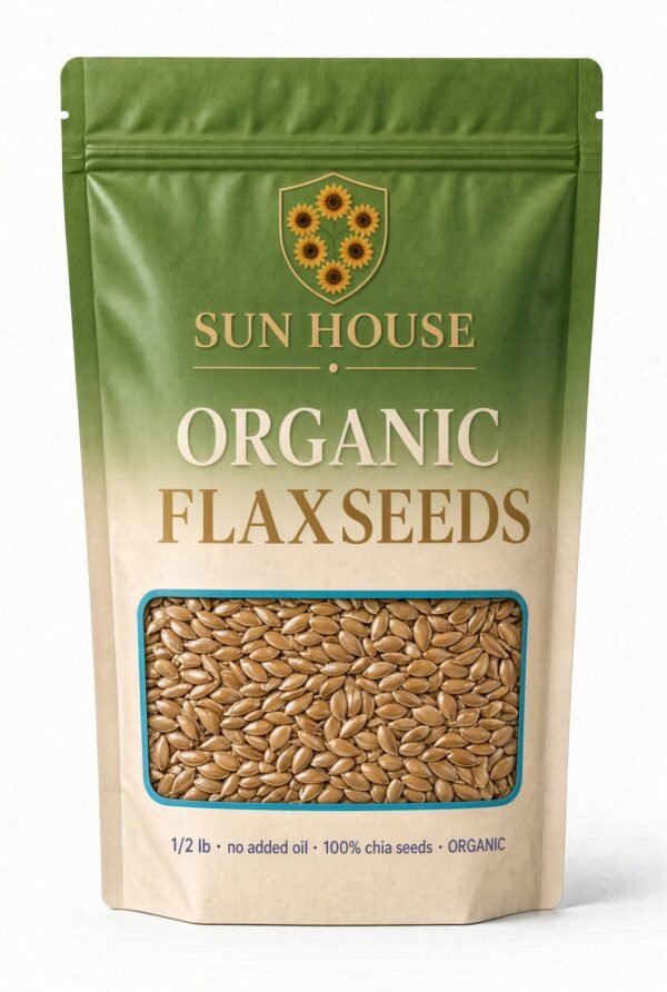 Organic Flaxseeds - 1lb