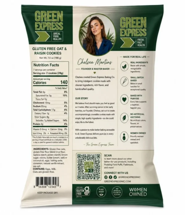 poding field gluenten free oat and raisins