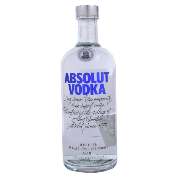 absolute vodka 750ml