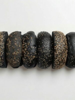 gluten free- burger buns black charcoal