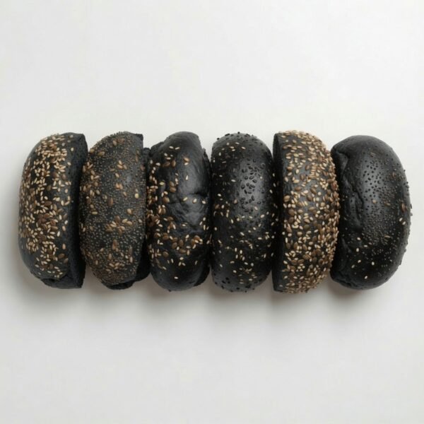 gluten free- burger buns black charcoal